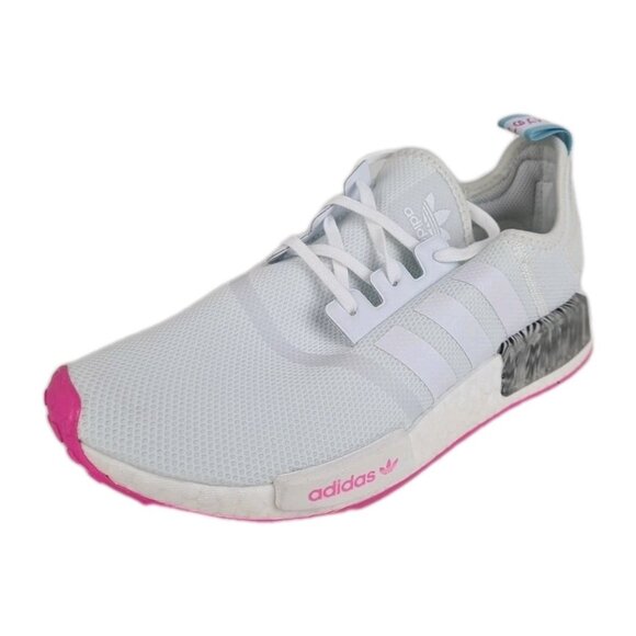 Adidas Nmd_r1 Nmd R1 White Pink Adidas NMD_R1 J Shoes White